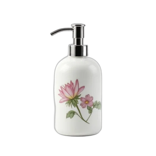 bottle, white, porcelain, soap transparent PNG cut-out