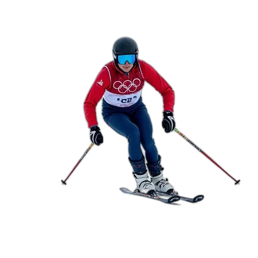 staff, skier, finish, area transparent PNG cut-out