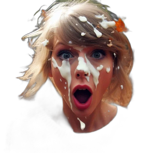 face, mask, creature, hair transparent PNG cut-out