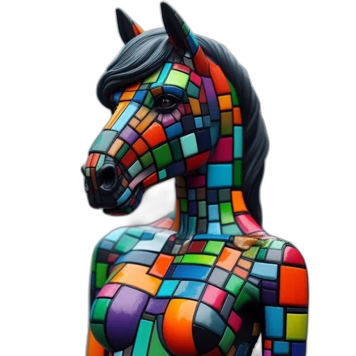 animal, 3d render, photorealistic, pixel art transparent PNG cut-out