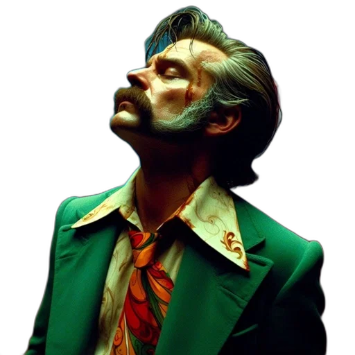 face, mask, jacket, concept art transparent PNG cut-out