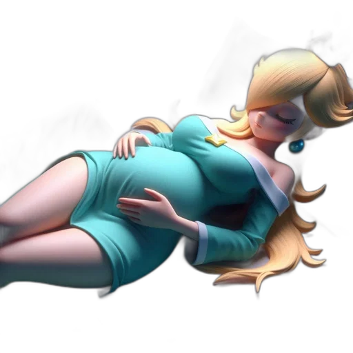 dress, staff, concept art, 3d render transparent PNG cut-out