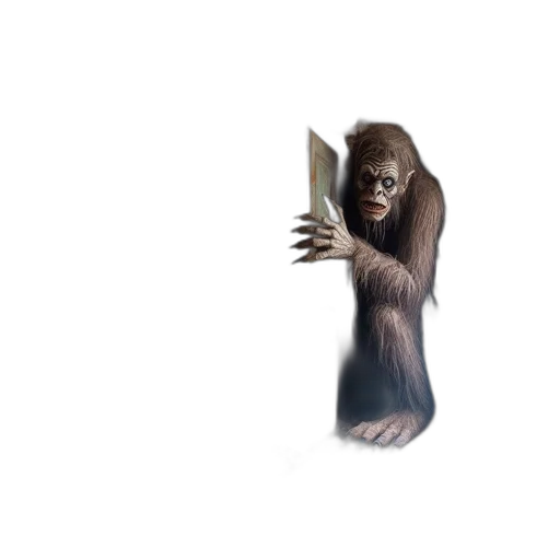 creature, animal, staff, mask transparent PNG cut-out