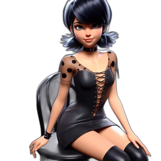 dress, concept art, 3d render, cartoon transparent PNG cut-out