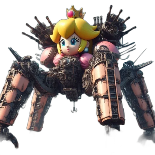 weapon, crown, robot, sword transparent PNG cut-out