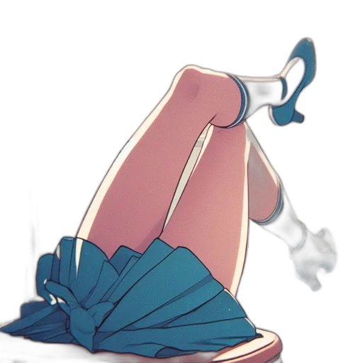 staff, dress, shoes, umbrella transparent PNG cut-out