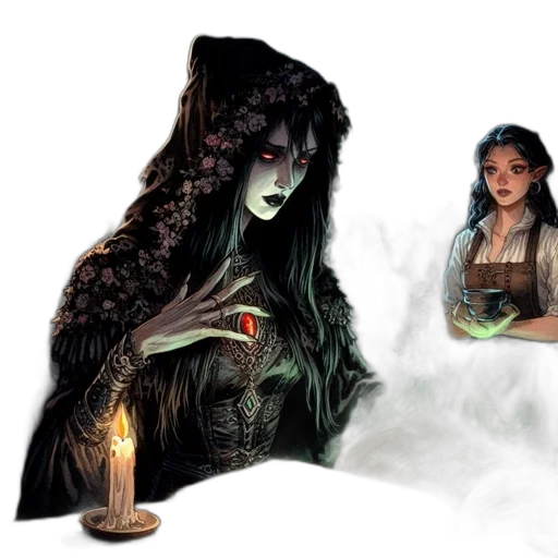 concept art, fantasy art, comic book art, pixel art transparent PNG cut-out