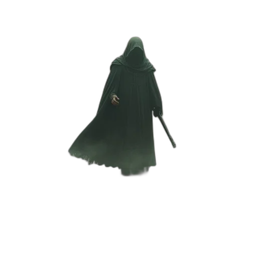 jacket, staff, dress, sword transparent PNG cut-out