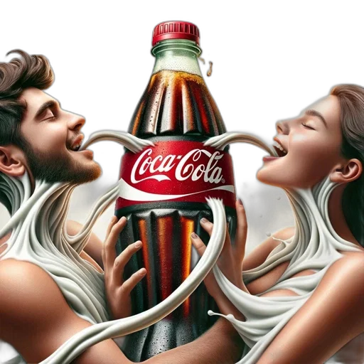 bottle, food, photorealistic, comic book art transparent PNG cut-out