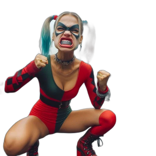 mask, comic book art, concept art, harley transparent PNG cut-out