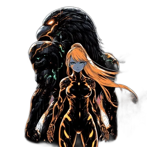 hair, mask, concept art, comic book art transparent PNG cut-out