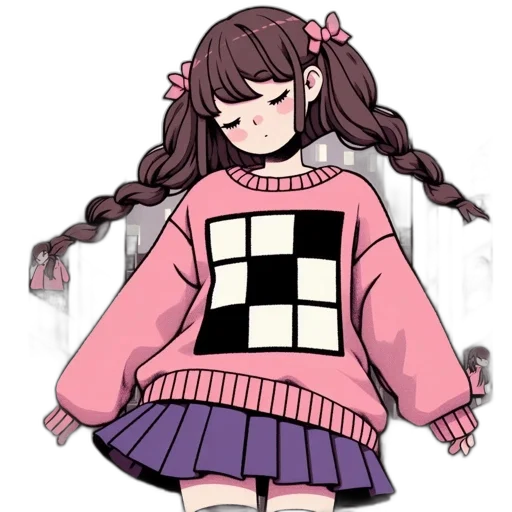 jacket, dress, hair, creature transparent PNG cut-out