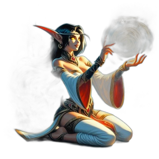 staff, fantasy art, concept art, comic book art transparent PNG cut-out