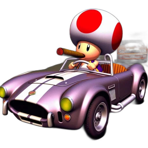 car, 3d render, concept art, pixel art transparent PNG cut-out