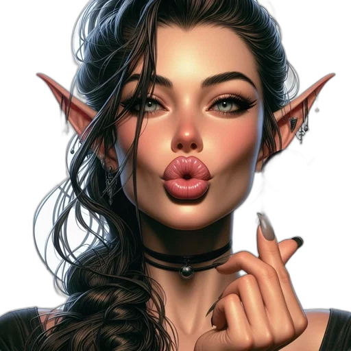 face, fantasy art, photorealistic, concept art transparent PNG cut-out
