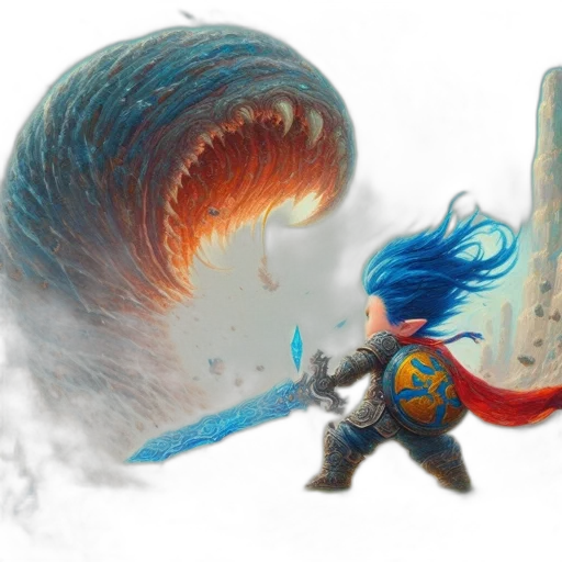 sword, dragon, weapon, hair transparent PNG cut-out