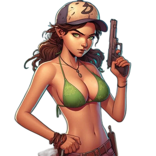weapon, hat, staff, comic book art transparent PNG cut-out