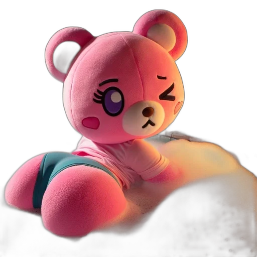creature, 3d render, concept art, vaporwave transparent PNG cut-out