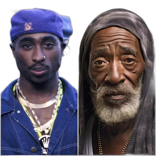 face, photorealistic, side-by-side, comparison transparent PNG cut-out
