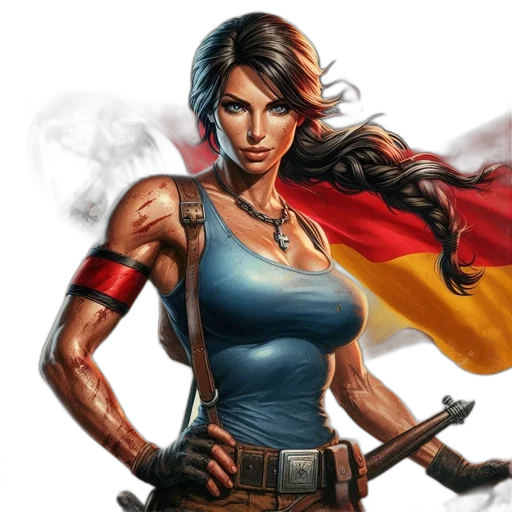 comic book art, concept art, fantasy art, cyberpunk transparent PNG cut-out