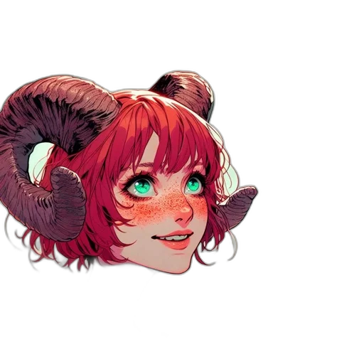 hair, creature, face, dragon transparent PNG cut-out