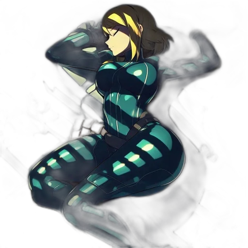 robot, concept art, cyberpunk, pixel art transparent PNG cut-out