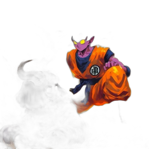 dragon, staff, mask, creature transparent PNG cut-out