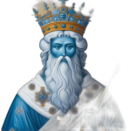 crown, staff, face, fantasy art transparent PNG cut-out