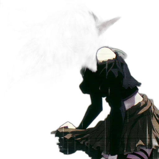 mask, weapon, staff, jacket transparent PNG cut-out