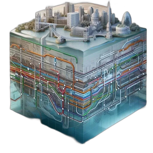 concept art, representation, city, situated transparent PNG cut-out