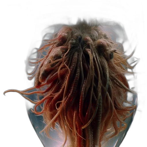 hair, mask, creature, face transparent PNG cut-out