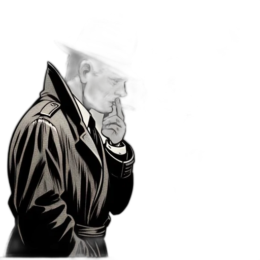 jacket, face, mask, staff transparent PNG cut-out