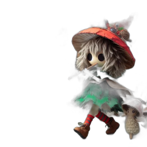 hat, creature, dress, umbrella transparent PNG cut-out