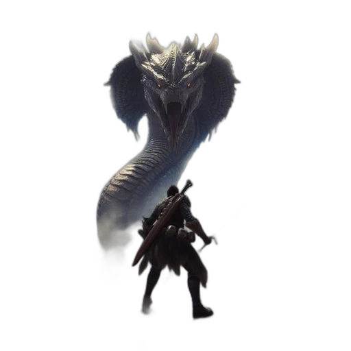 dragon, creature, animal, weapon transparent PNG cut-out