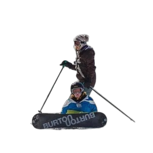 person, snowboard, word, burton transparent PNG cut-out
