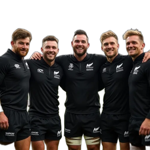 all, blacks, team, gather transparent PNG cut-out