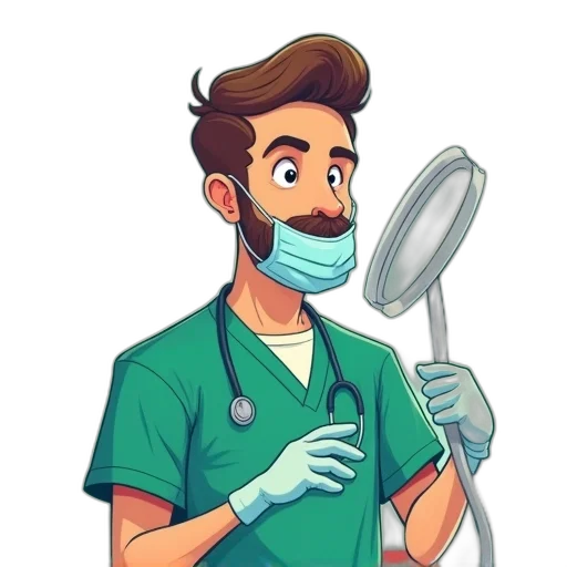 staff, mask, face, cartoon transparent PNG cut-out
