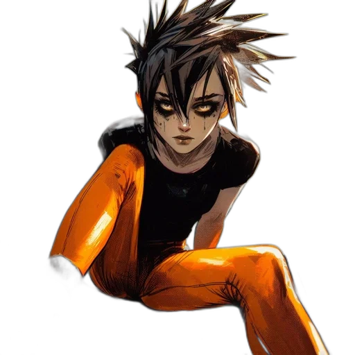 concept art, comic book art, cyberpunk, anime transparent PNG cut-out