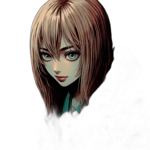 face, mask, hair, creature transparent PNG cut-out