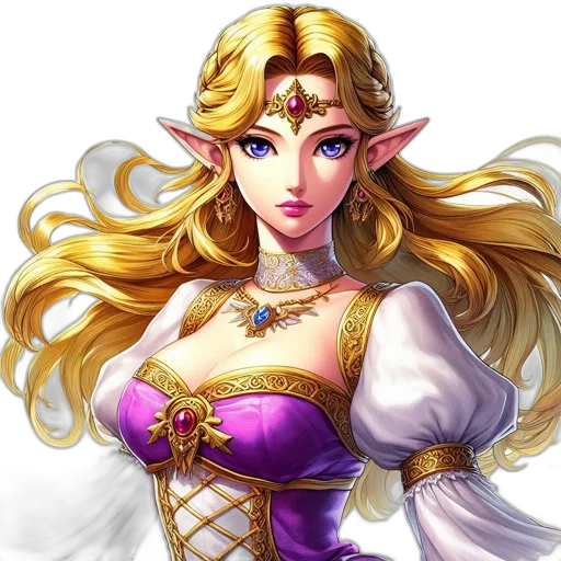 crown, dress, face, fantasy art transparent PNG cut-out