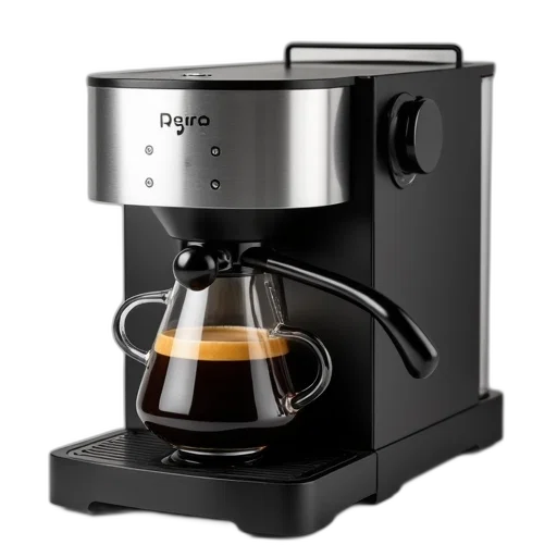 3d render, modern, espresso, machine transparent PNG cut-out