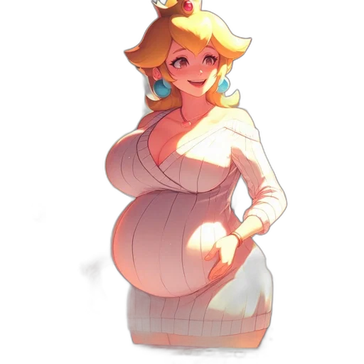 dress, crown, hat, staff transparent PNG cut-out