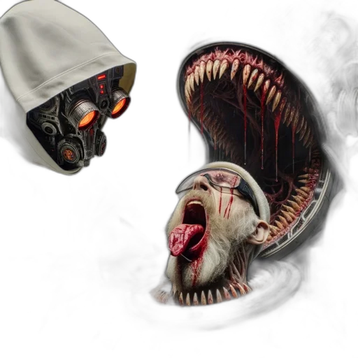 mask, creature, hat, face transparent PNG cut-out