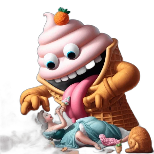 food, creature, robot, face transparent PNG cut-out