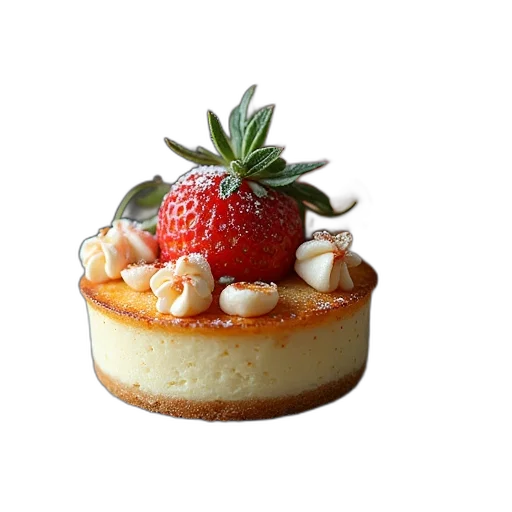food, crown, 3d render, photorealistic transparent PNG cut-out