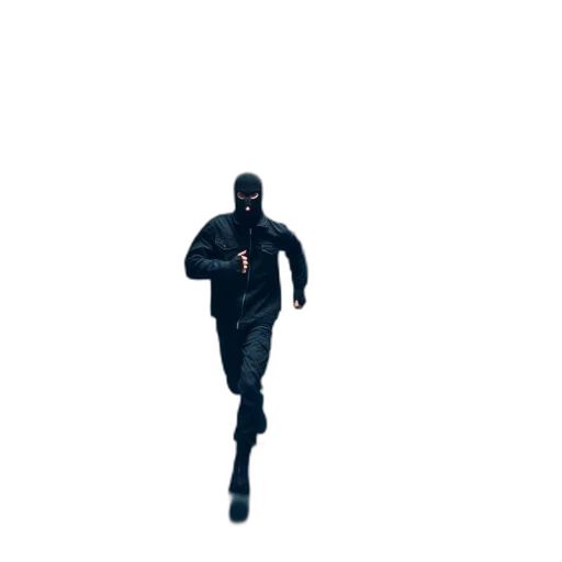 mask, creature, jacket, weapon transparent PNG cut-out