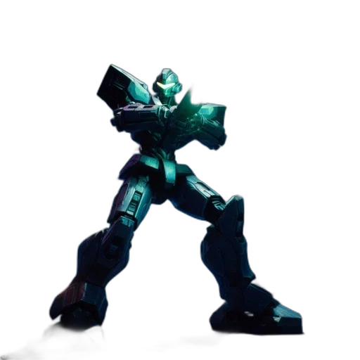 robot, weapon, sword, 3d render transparent PNG cut-out