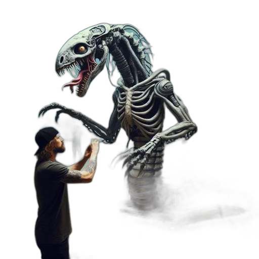 creature, robot, animal, dragon transparent PNG cut-out