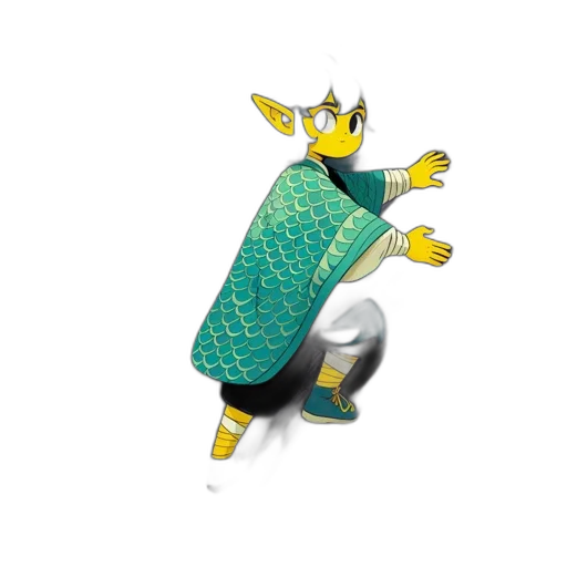 dragon, animal, staff, creature transparent PNG cut-out