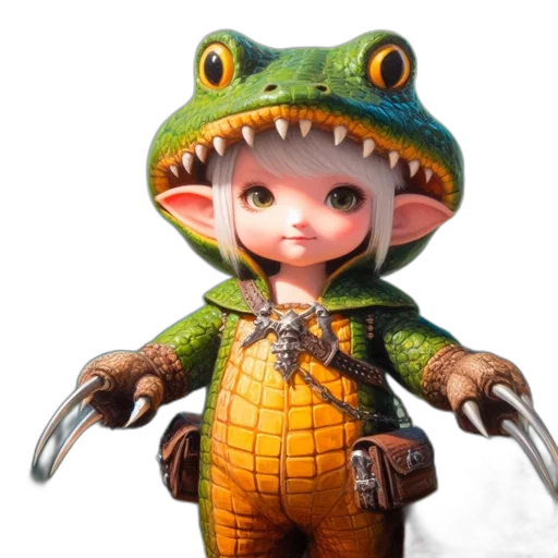 dragon, creature, staff, animal transparent PNG cut-out